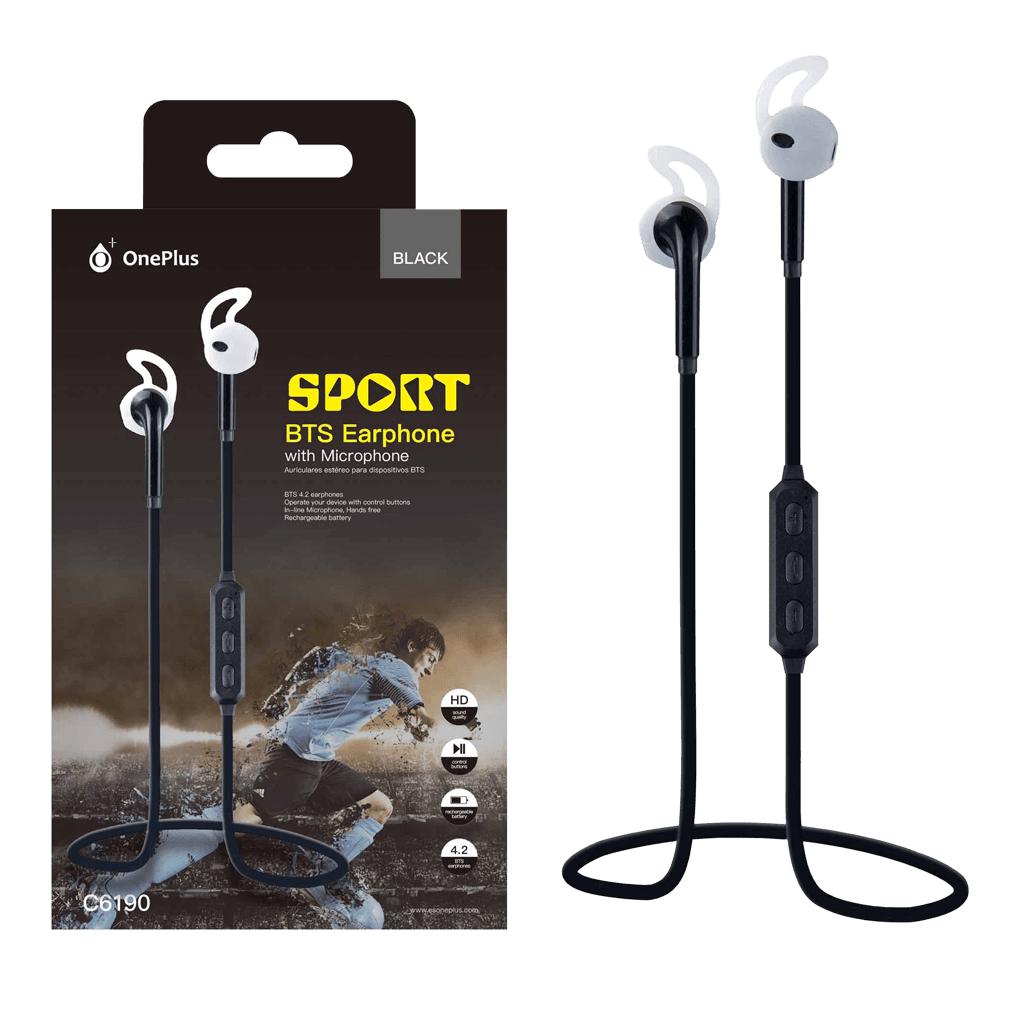 AUDIFONOS ESTEREO IN-EAR CON MICROFONO, CONTROL DE VOLUMEN, BLUETOOTH