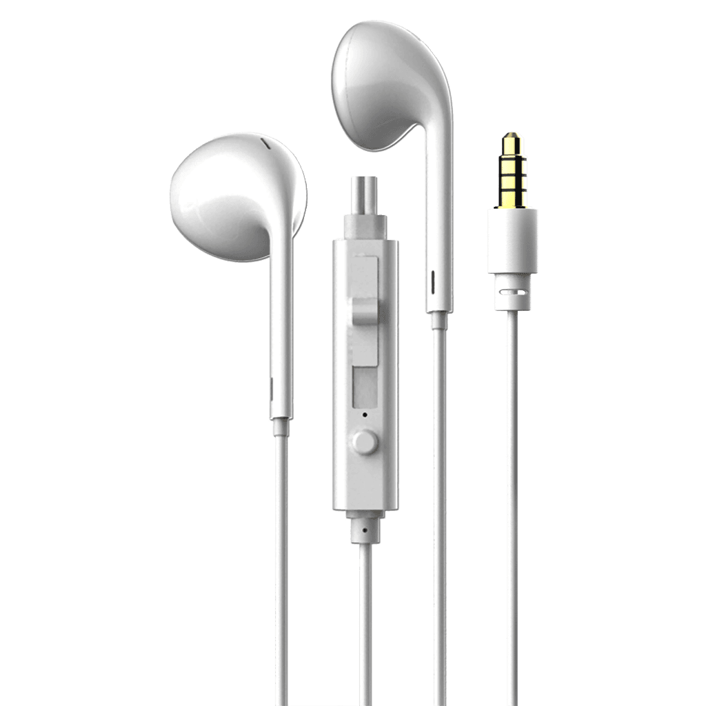 AUDIFONOS ESTEREO IN-EAR CON MICROFONO, CONTROL DE VOLUMEN, CONECTOR 3.5MM
