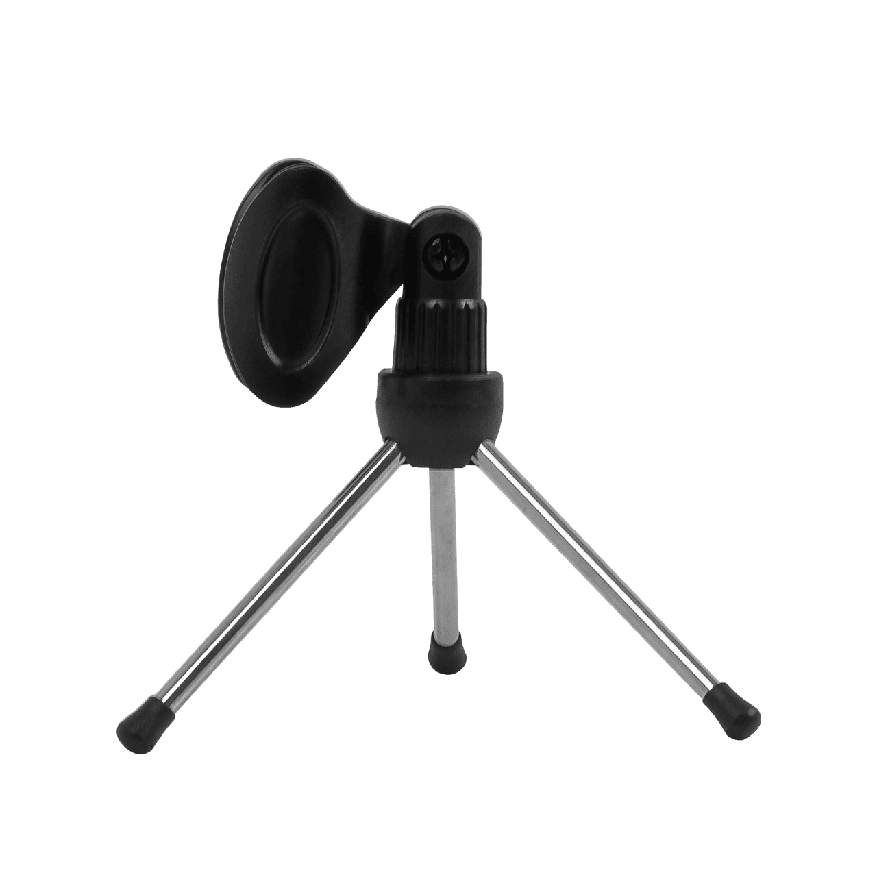 SOPORTE DE MESA BASE TRIPODE PARA MICROFONO CON SUJETADOR - Miniatura 2