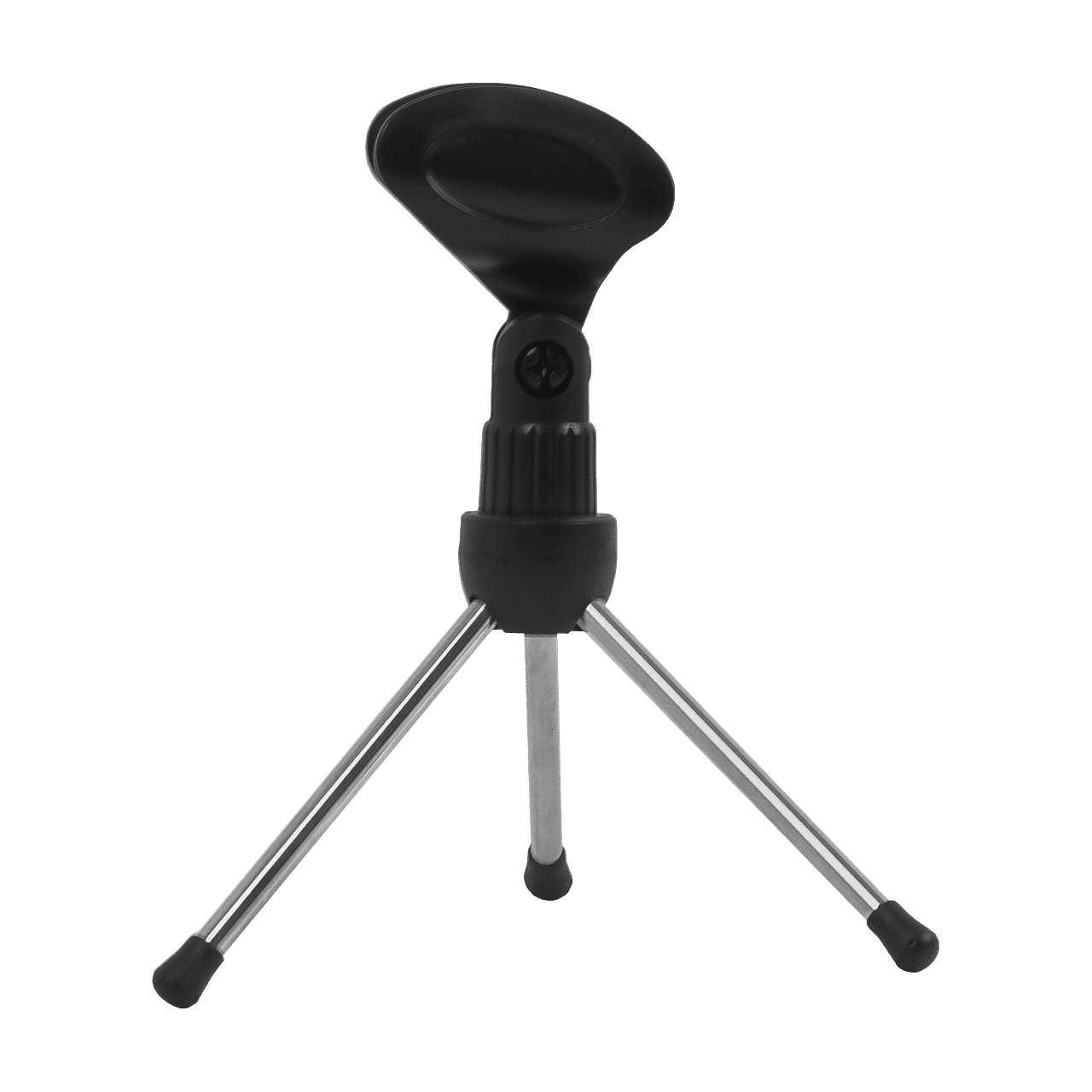 SOPORTE DE MESA BASE TRIPODE PARA MICROFONO CON SUJETADOR - Miniatura 3