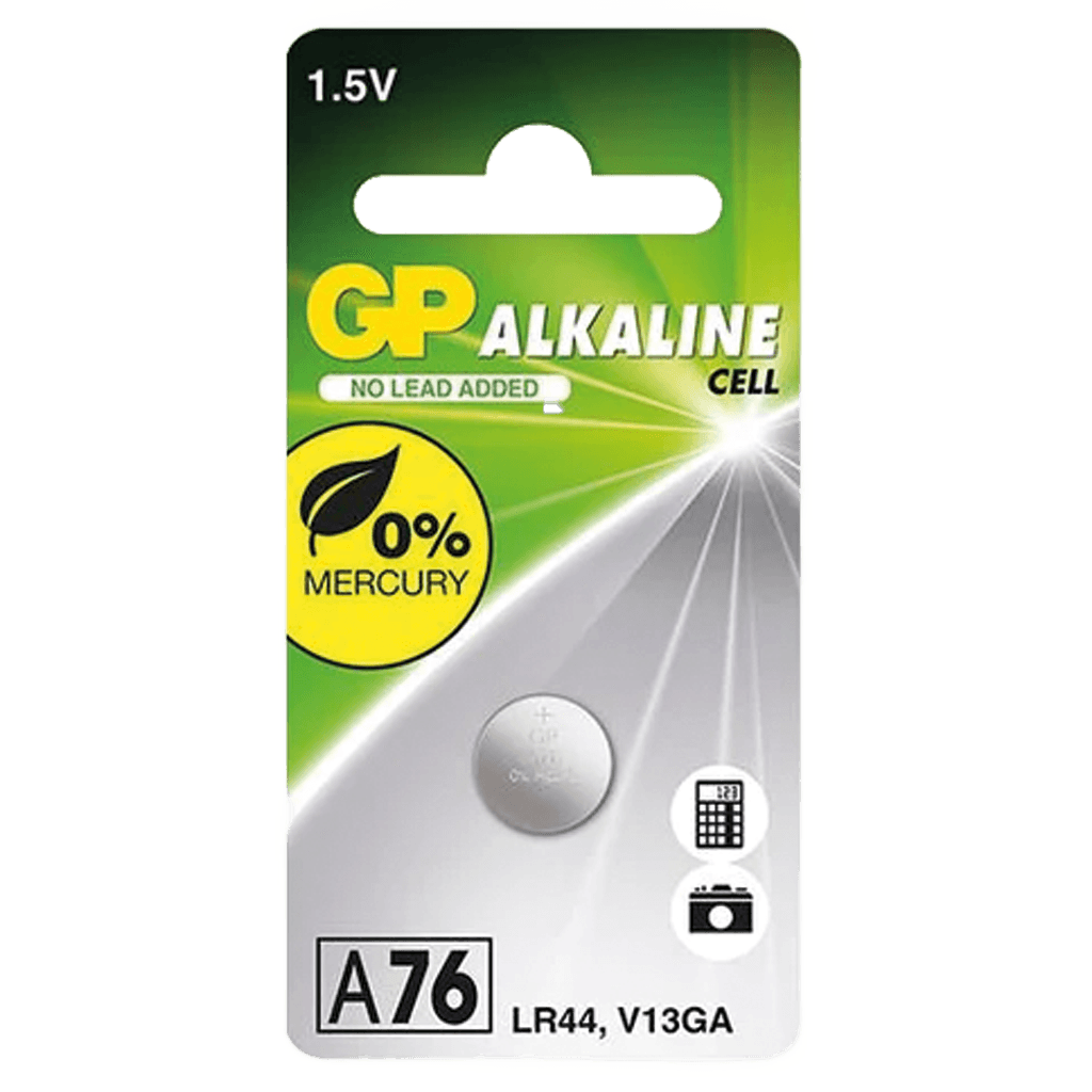 PILA DE BOTON ALCALINA, 1.5V, 110MAH, BLISTER X 10PCS