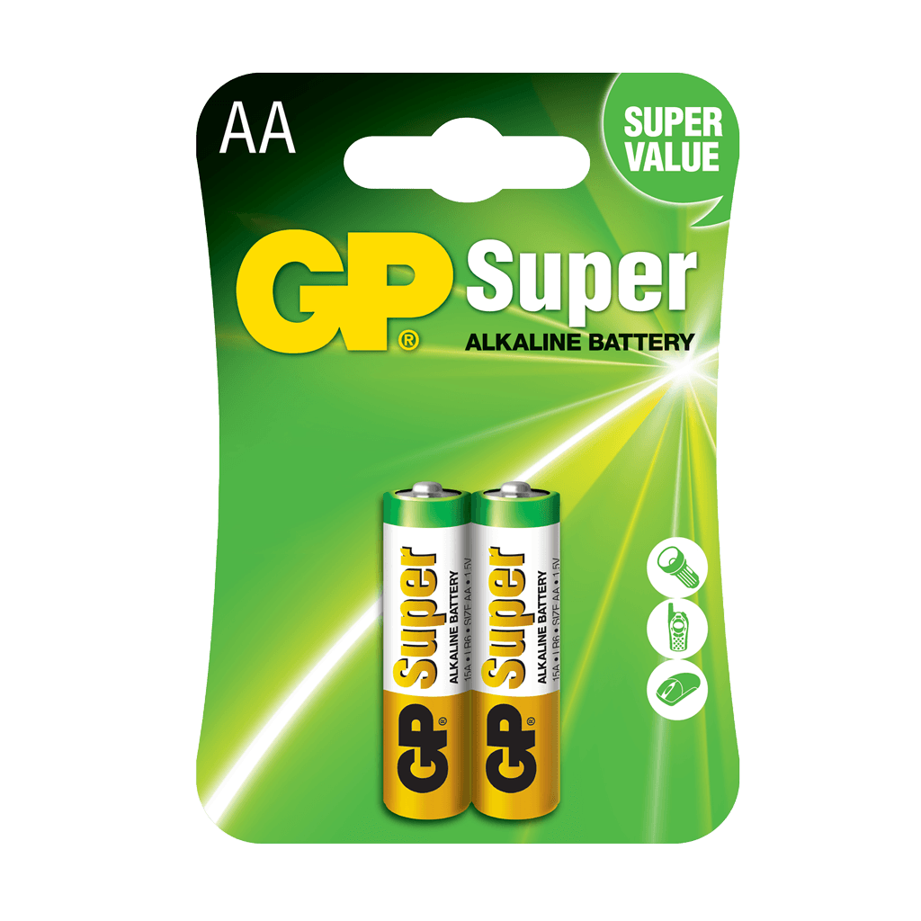AA, 1.5V, SUPER ALCALINA, BLISTER X 2PCS