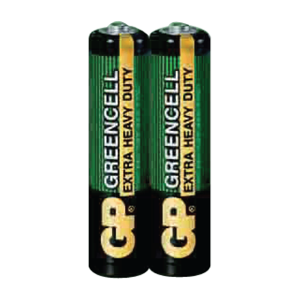 AAA, 1.5V, GREENCELL (CLORURO DE ZINC), CELOFAN X 2PCS