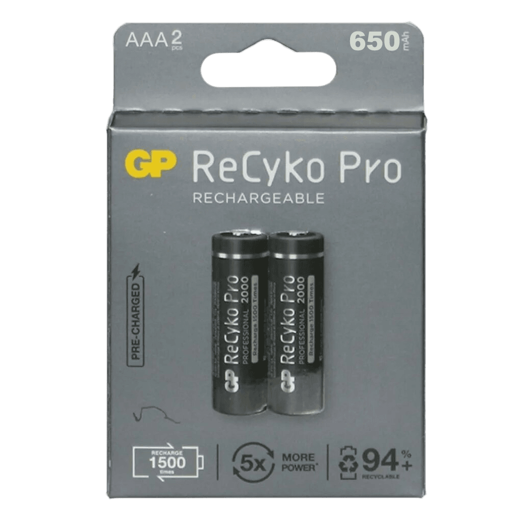 AAA, RECYKO 650MAH NIMH, BLISTER X 2PCS