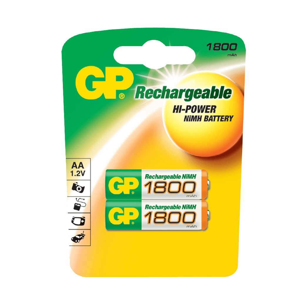 AA, 1800MAH NIMH, BLISTER X 2PCS