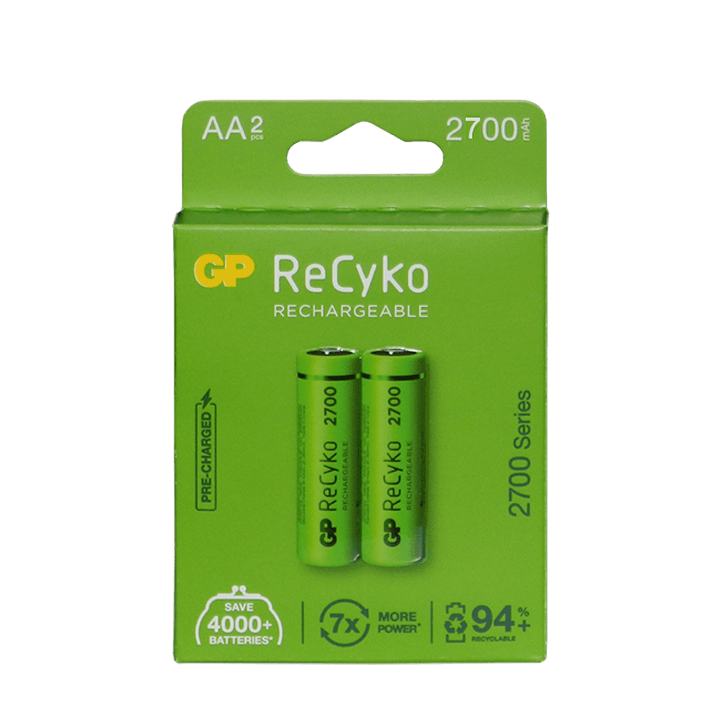 AA, RECYKO 2700MAH NIMH, BLISTER X 2PCS
