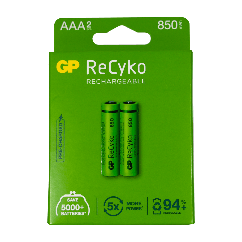 AAA, RECYKO 850MAH NIMH BLISTER X 2PCS
