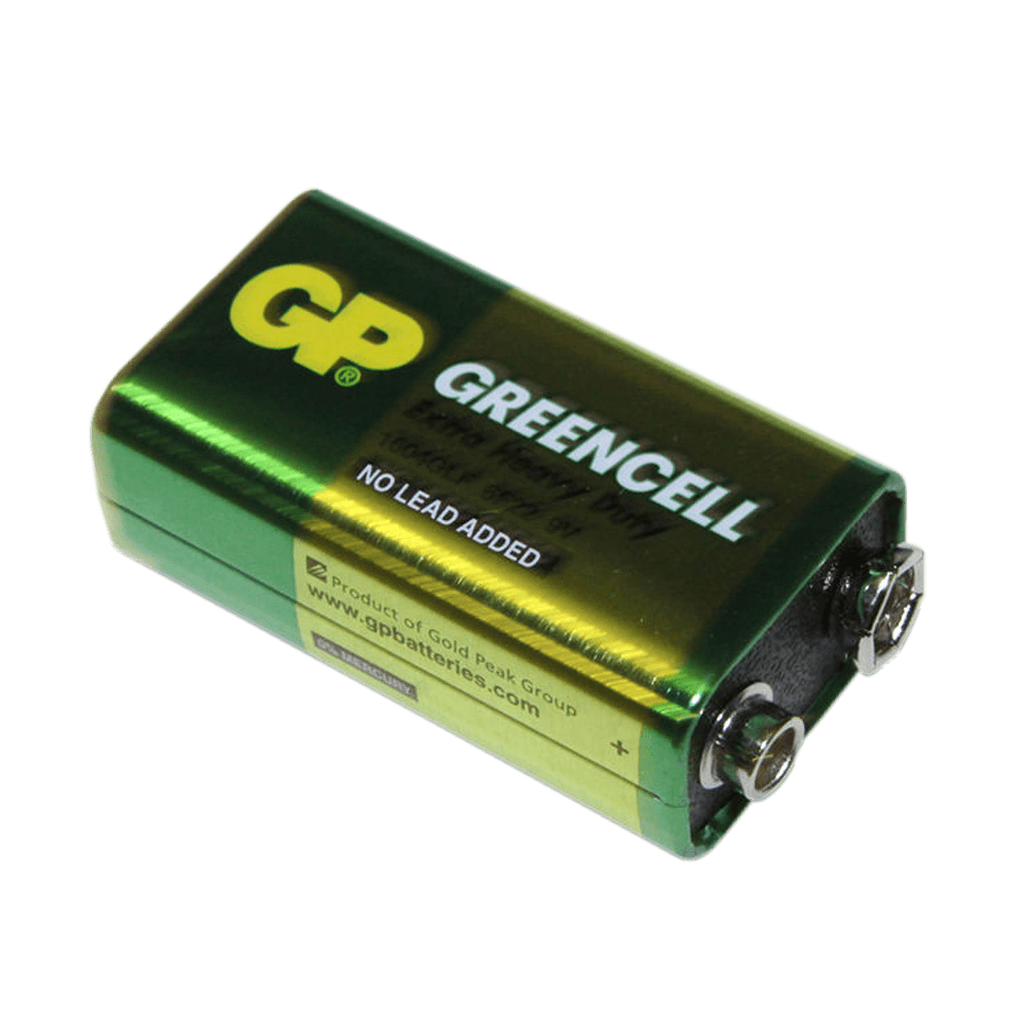 9V, GREENCELL (CLORURO DE ZINC), CELOFAN X 1PC