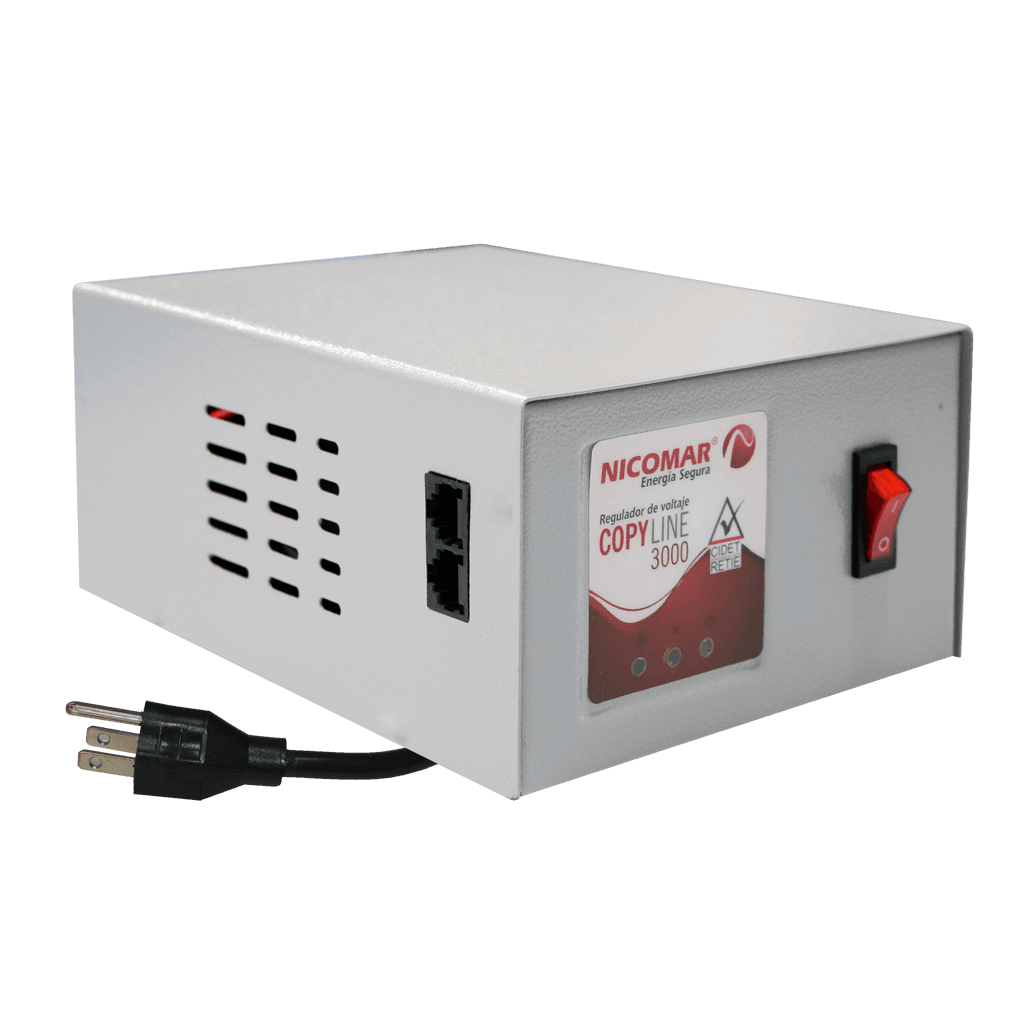 REGULADOR DE VOLTAJE, 3000VA, 4 TOMAS POLARIZADAS, 90/140V - AC