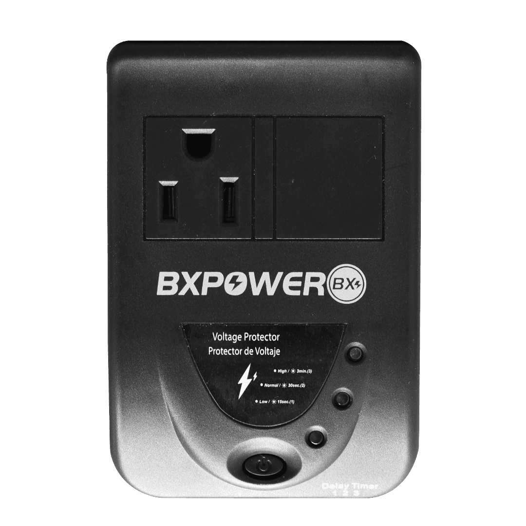 PROTECTOR DE VOLTAJE PARA EQUIPOS ELECTRONICOS, 15A, 110V, 15 SEG - 30 SEG - 3 MIN.