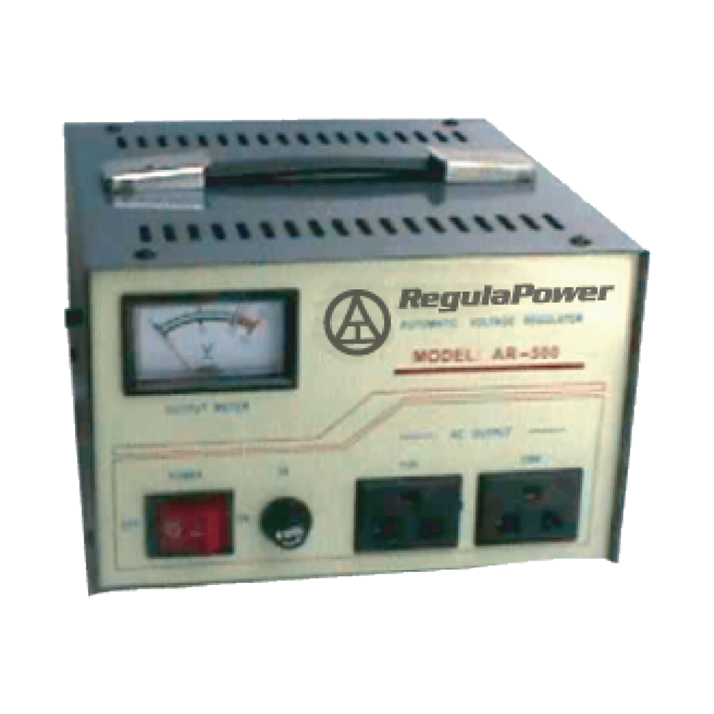 REGULADOR DE VOLTAJE, 500 WATTS, 2 TOMAS POLARIZADAS, 110/220V - AC