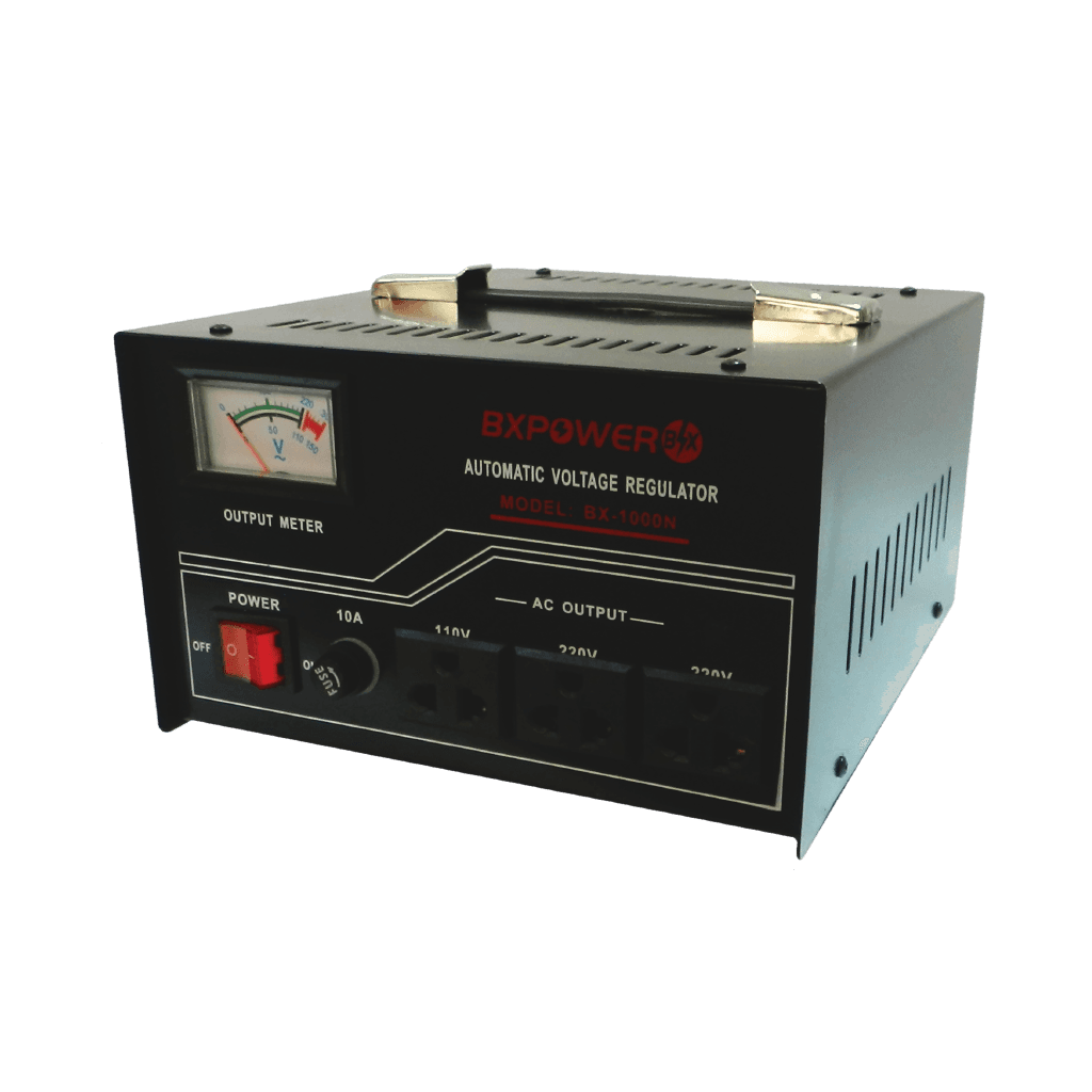 REGULADOR DE VOLTAJE, 1000 WATTS, 3 TOMAS POLARIZADAS, 110/220V - AC