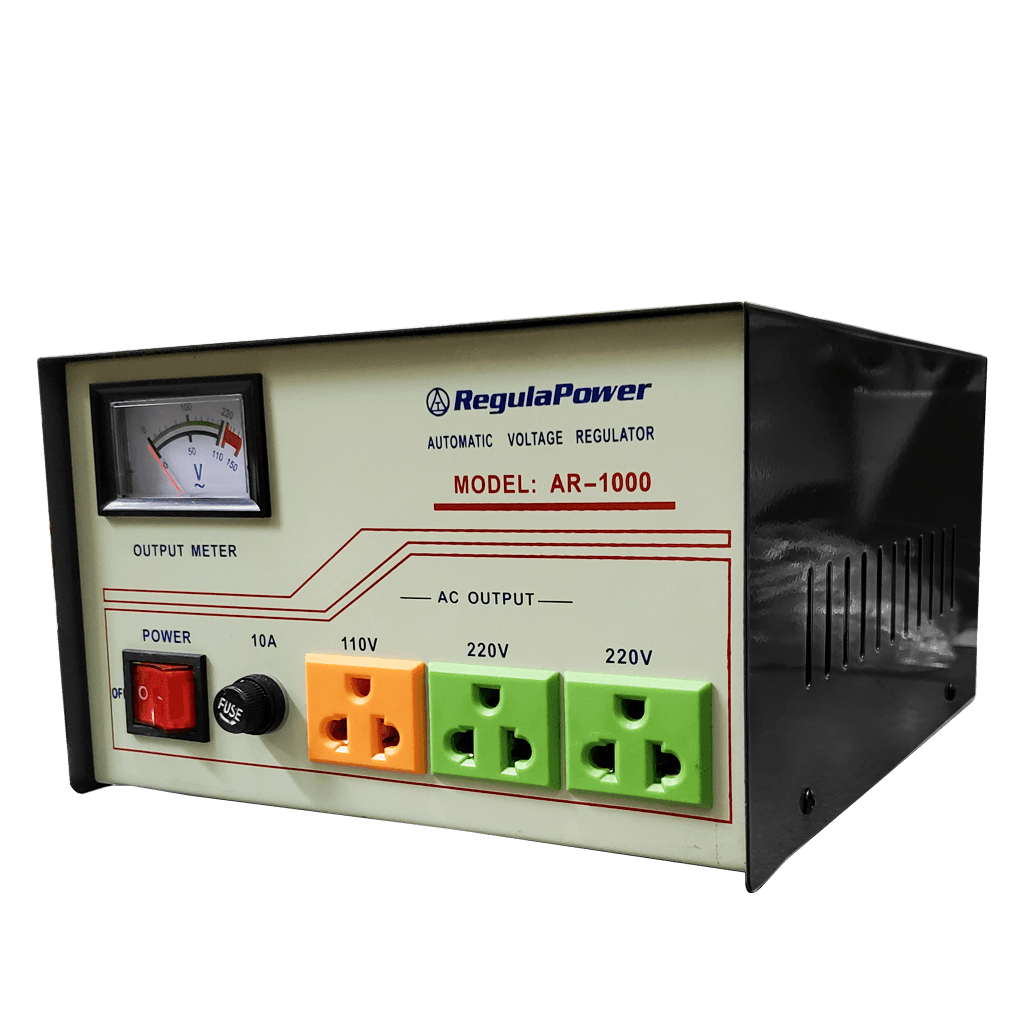 REGULADOR DE VOLTAJE, 1000 WATTS, 3 TOMAS POLARIZADAS, 110/220V - AC - Miniatura 4