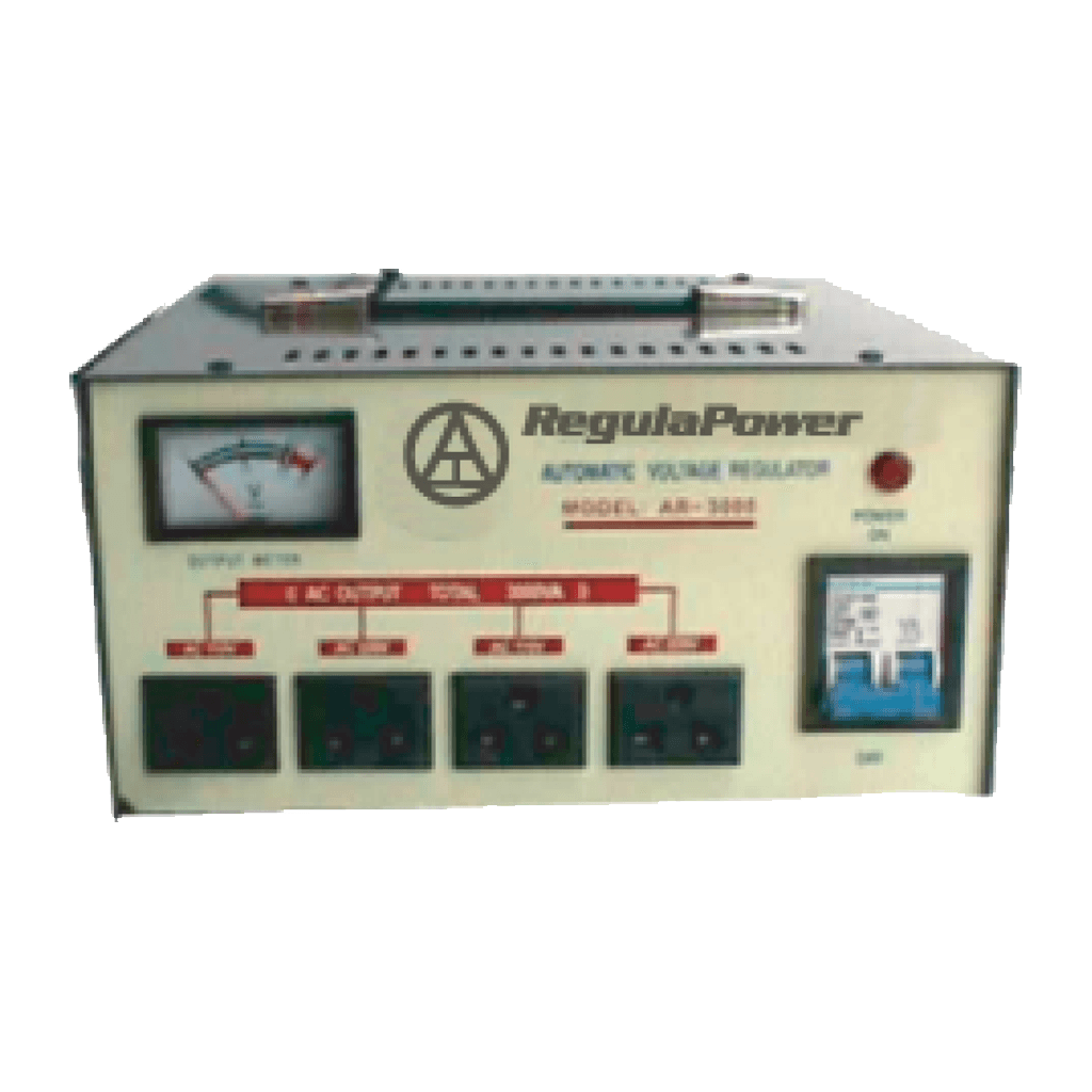 REGULADOR DE VOLTAJE, 3000 WATTS, 4 TOMAS POLARIZADAS, 110/220V - AC