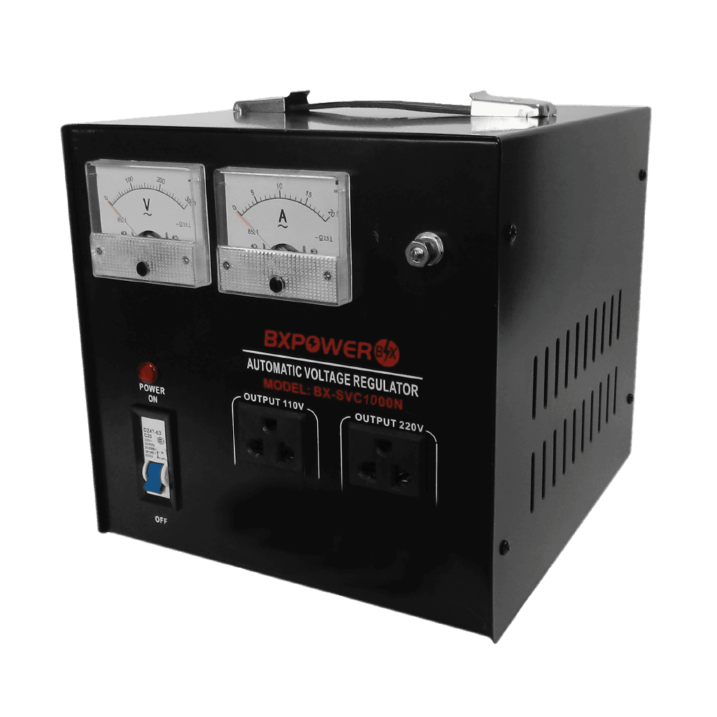 REGULADOR DE VOLTAJE, 1000 WATTS, 2 TOMAS POLARIZADAS, 110/220V