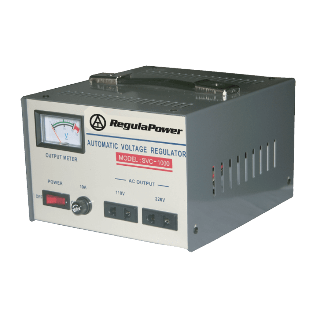 REGULADOR DE VOLTAJE, 1000 WATTS, 2 TOMAS POLARIZADAS, 110/220V