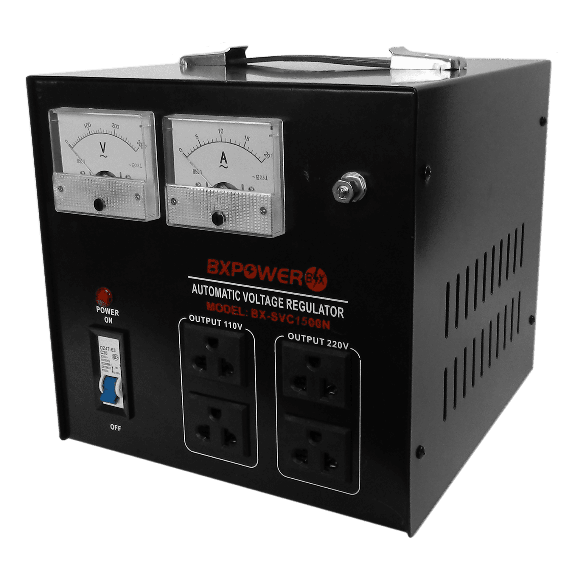 REGULADOR DE VOLTAJE, 1500 WATTS, 3 TOMAS POLARIZADAS, 110/220V - Miniatura 2