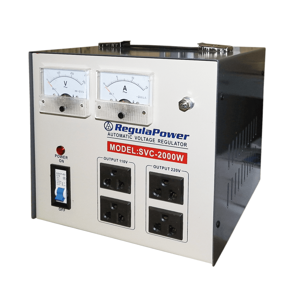 REGULADOR DE VOLTAJE, 2000 WATTS, 4 TOMAS POLARIZADAS, 110/220V - AC