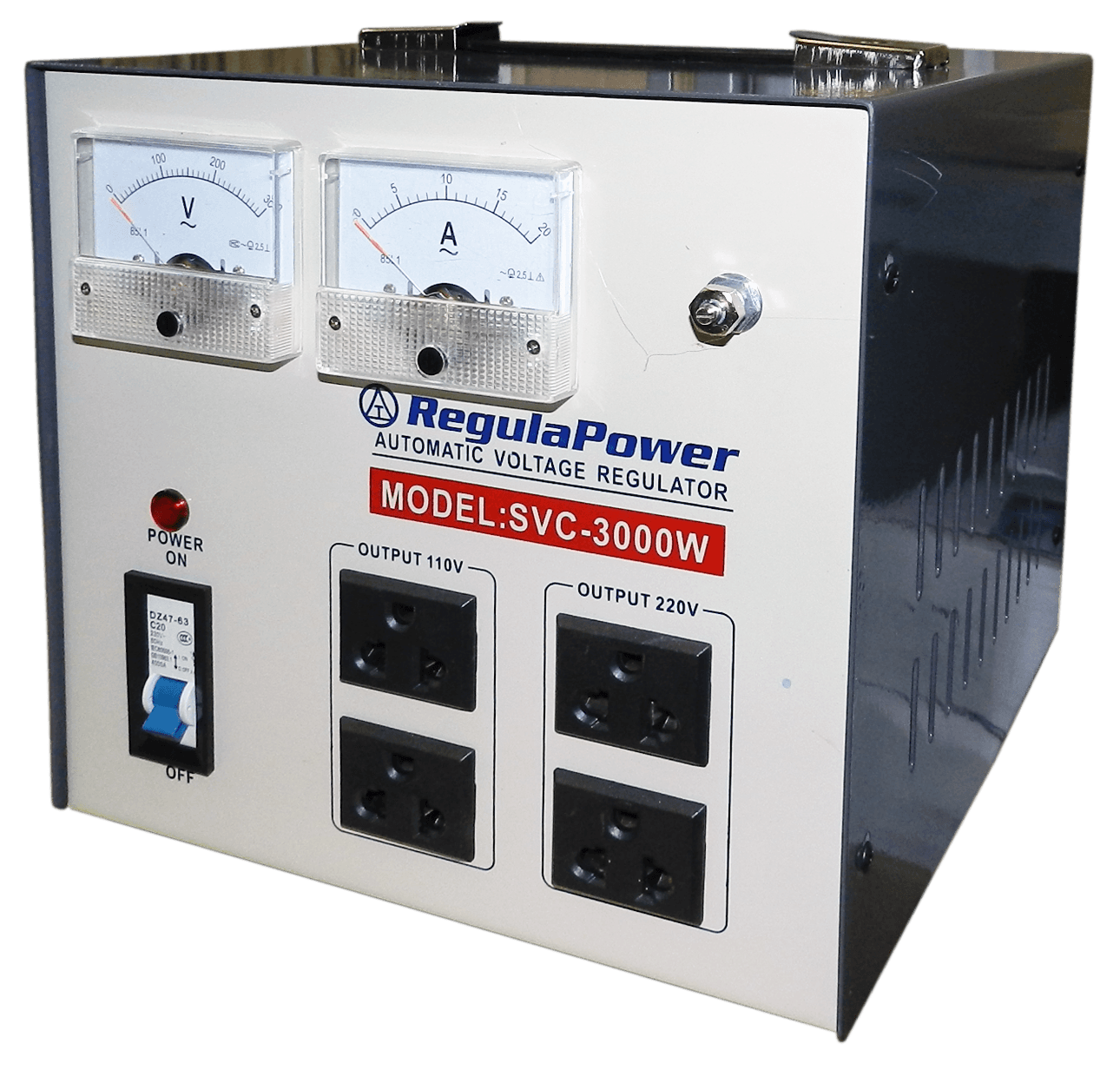 REGULADOR DE VOLTAJE, 3000 WATTS, BORNERAS POLARIZADAS, 110/220V