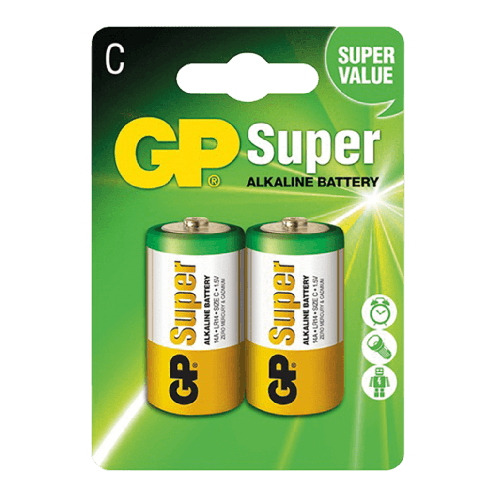 C, 1.5V, SUPER ALCALINA, BLISTER X 2PCS