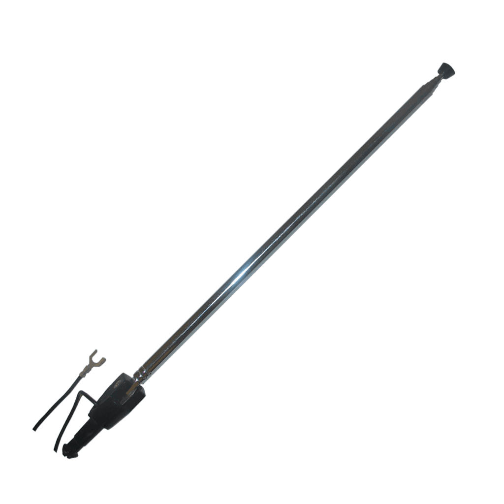 ANTENA TELESCOPICA, PUNTA METALICA, TAMAÑO 92 CM, TERMINAL TIPO Y