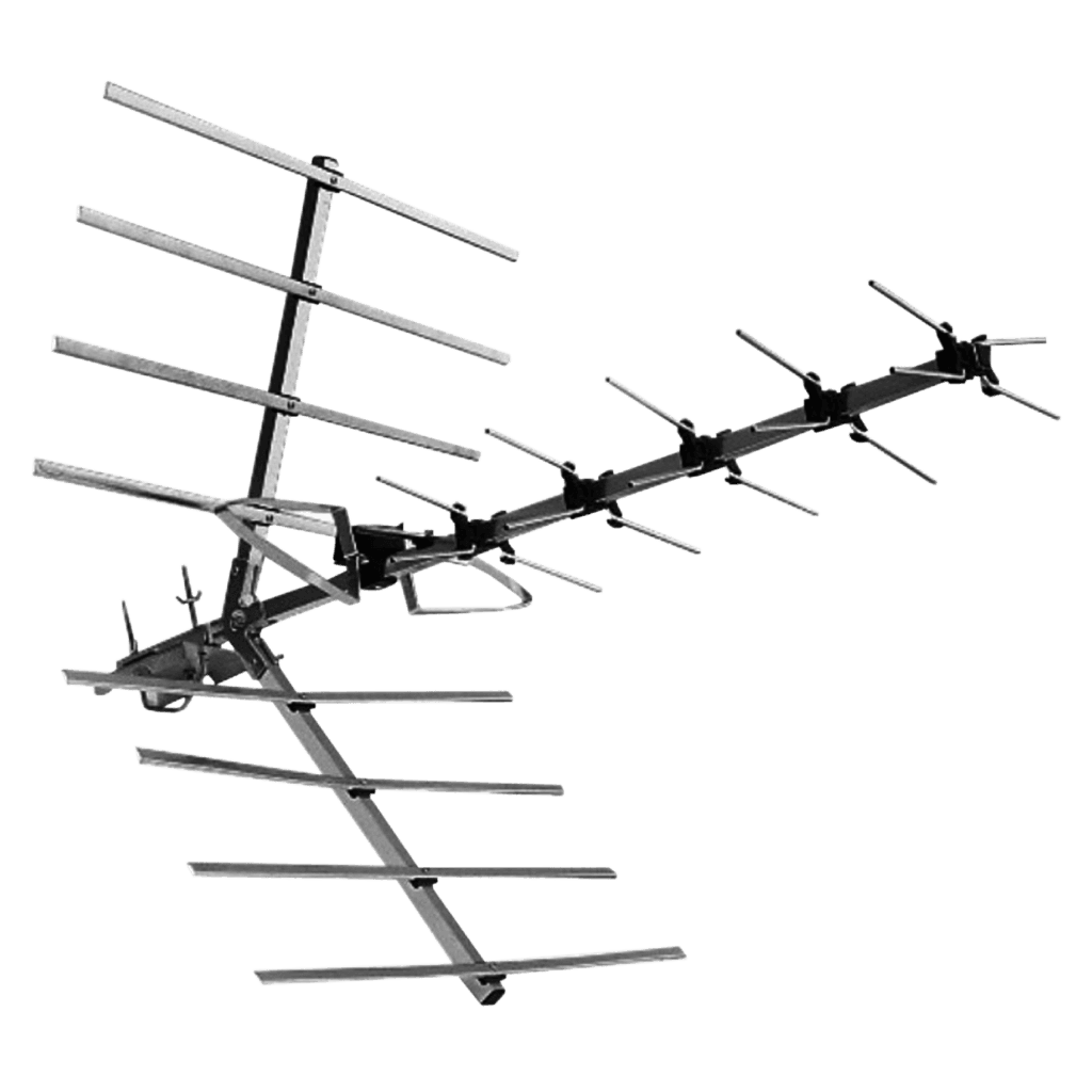 ANTENA PARA EXTERIOR, MULTICANAL UHF, ALCANCE 10-20KM, 14 ELEMENTOS