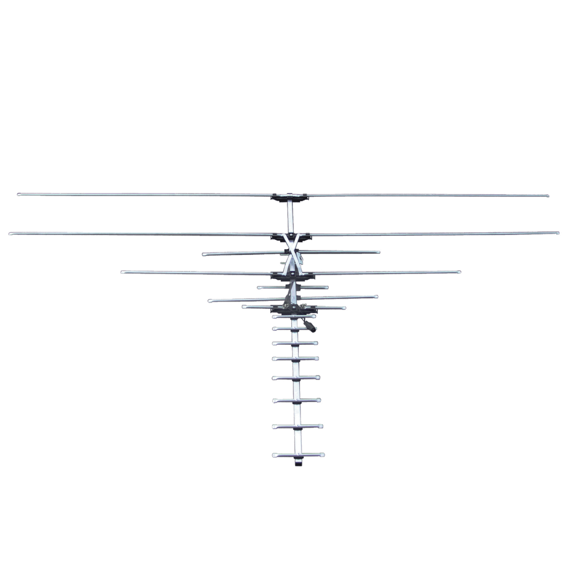 ANTENA PARA EXTERIOR, MULTICANAL VHF-UHF, ALCANCE 50-100KM, 15 ELEMENTOS - Miniatura 2