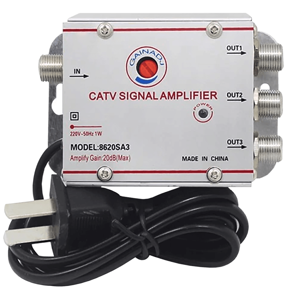 SPLITTER AMPLIFICADOR DE SEÑAL 3 VIAS, 20DB