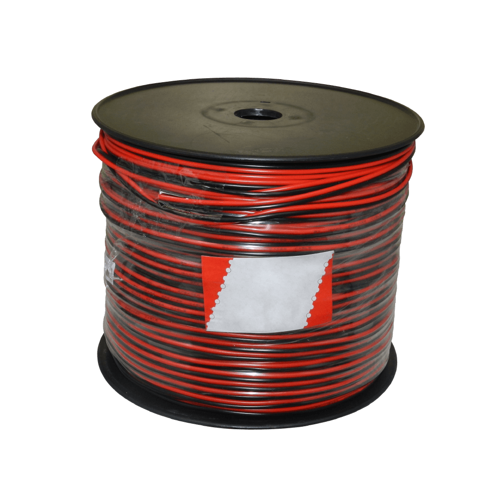 CABLE ROJO NEGRO PARA PARLANTE, CALIBRE 20, 305 MTS, CCA - Miniatura 2