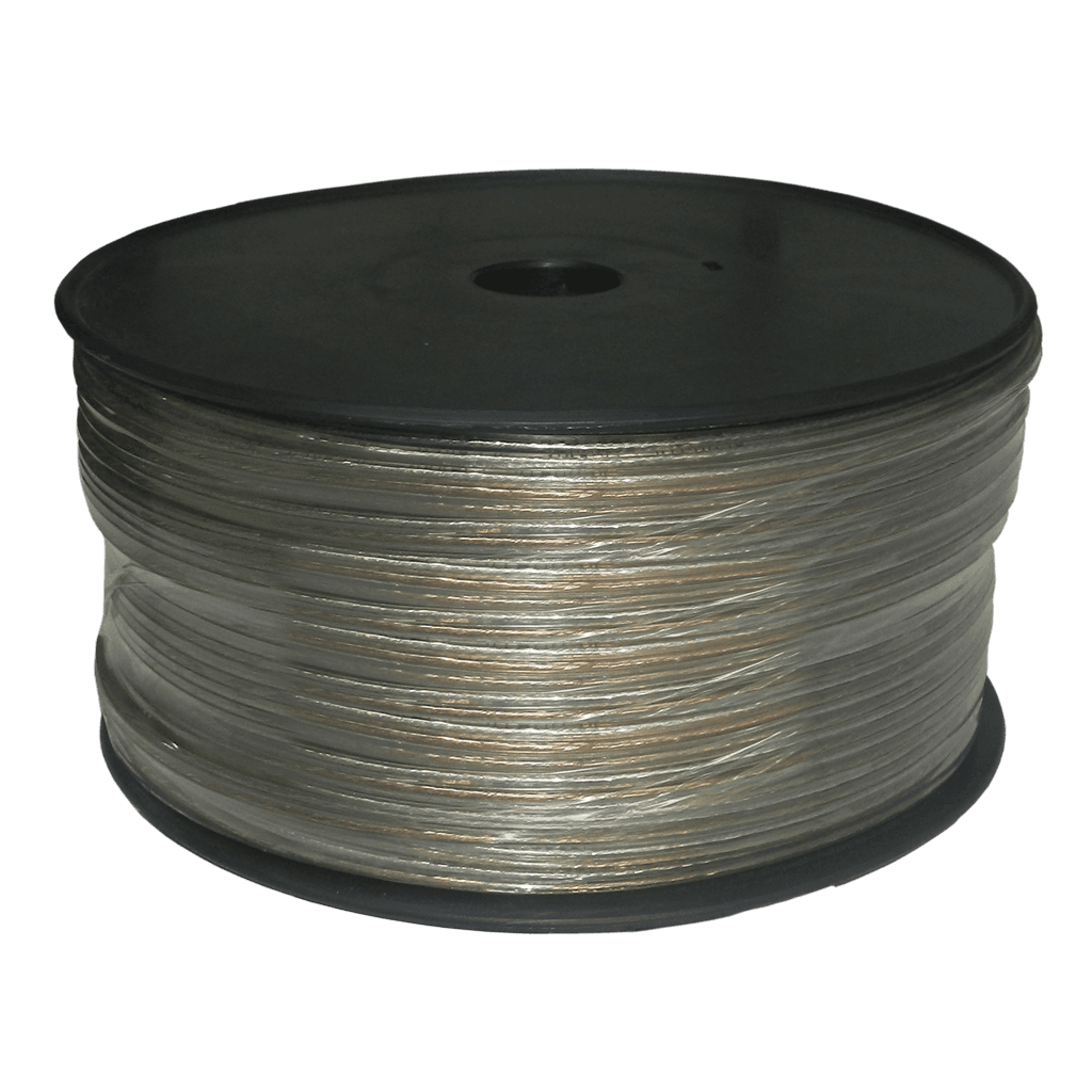 CABLE TRANSPARENTE PARA PARLANTE, CALIBRE 18, 305 MTS, CCA