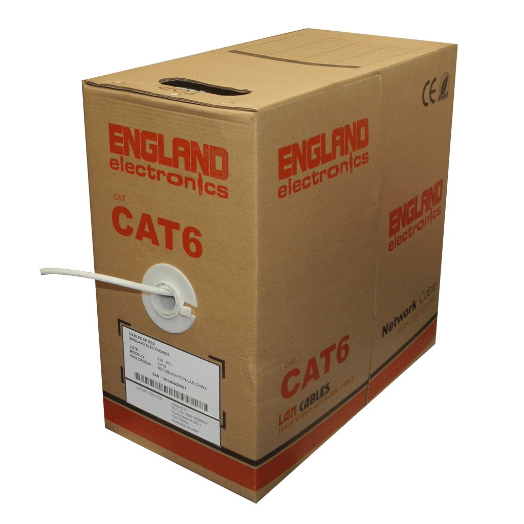 CABLE DE RED UTP, CATEGORIA 6E, 305 MTS, CCA