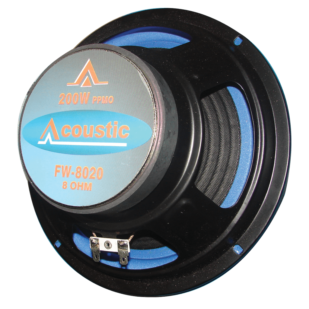 PARLANTE, 8 PULG., 200 WATTS, 8 OHM, 95DB
