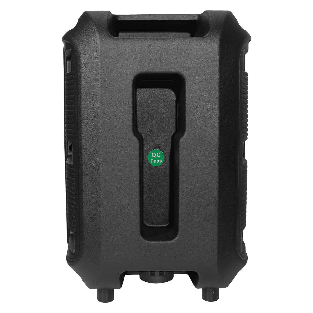 CAJA AMPLIFICADA CON BATERIA 8 PULG., 12.000W PMOP, REPRODUCTOR ANALOGICO DIGITAL, ENTRADA MIC 1/4, 3.5MM , EFECTO ECO, BASS & TREBLE, LUZ LED RGB, INCLUYE UN MICROFONO - Miniatura 4