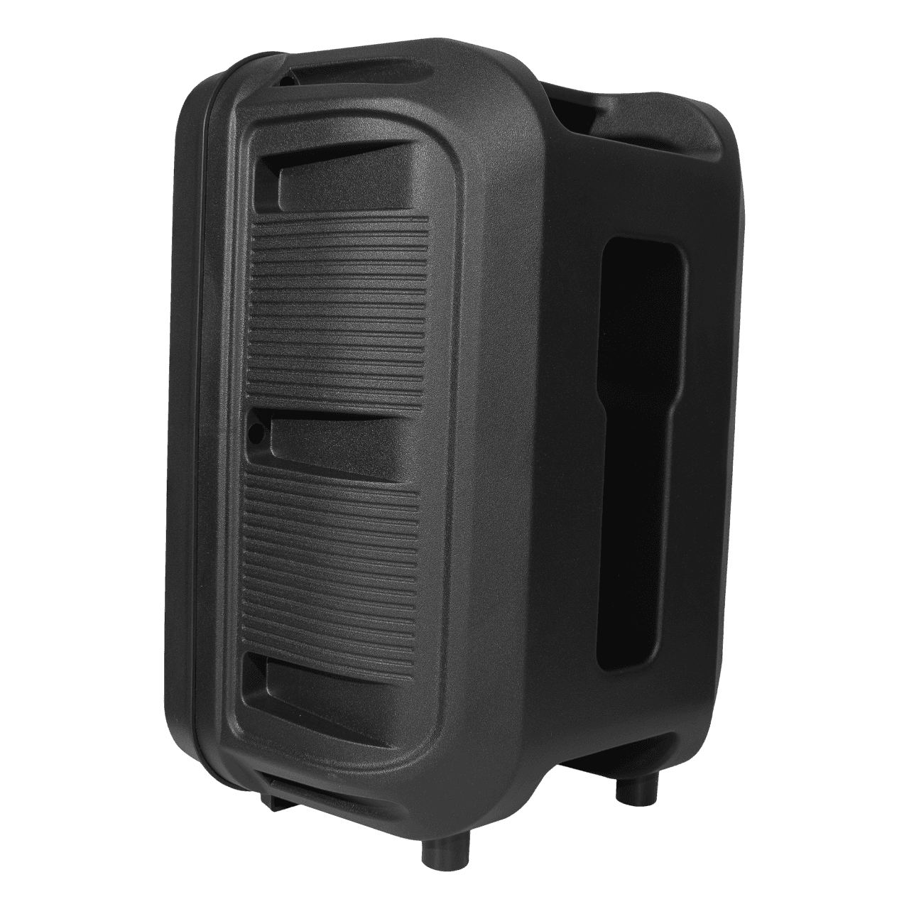 CAJA AMPLIFICADA CON BATERIA 8 PULG., 12.000W PMOP, REPRODUCTOR ANALOGICO DIGITAL, ENTRADA MIC 1/4, 3.5MM , EFECTO ECO, BASS & TREBLE, LUZ LED RGB, INCLUYE UN MICROFONO - Miniatura 9