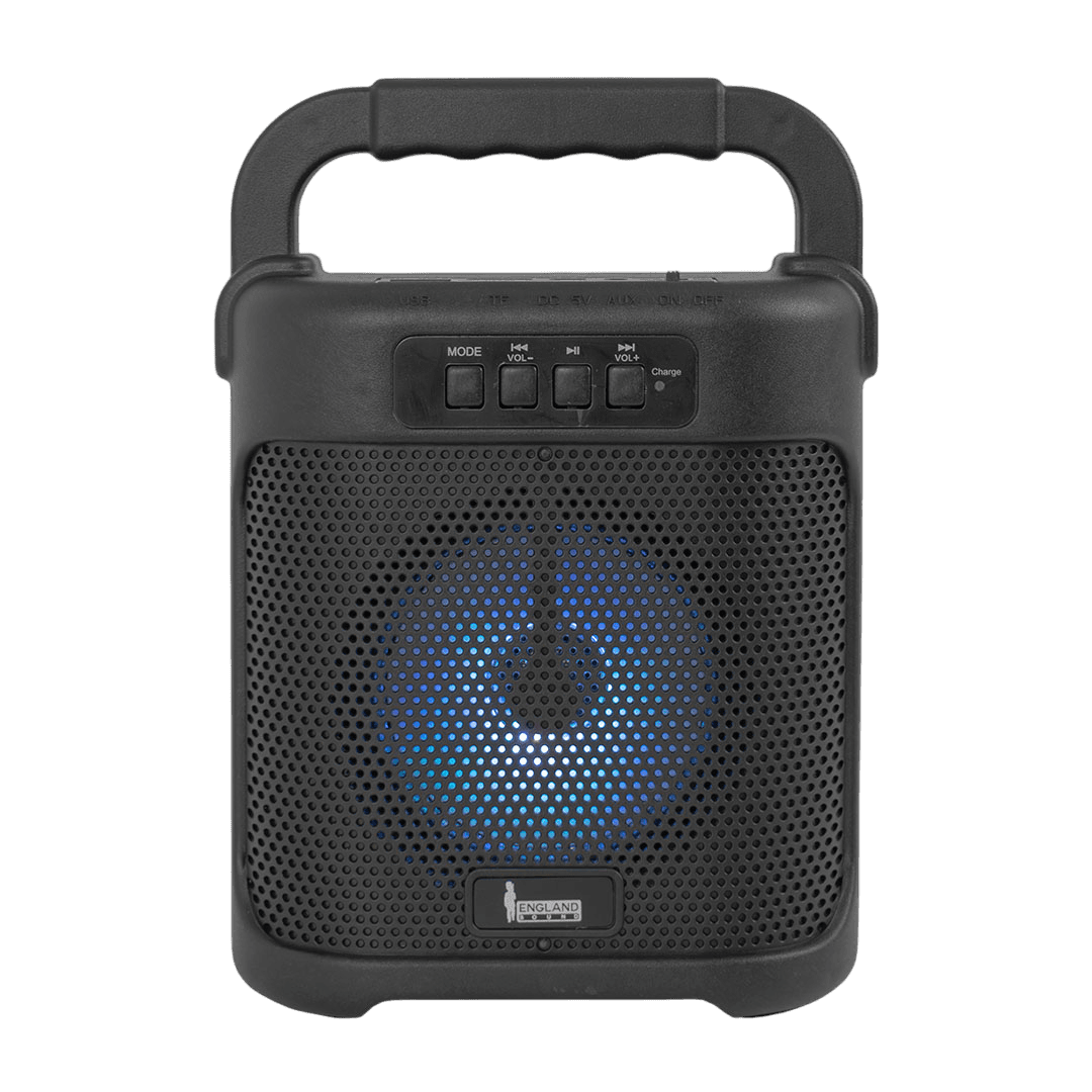 CAJA AMPLIFICADA CON BATERIA 4 PULG. CON BATERIA, REPRODUCTOR ANALOGICO DIGITAL, 5.000W PMOP, ENTRADA 3.5MM, LUZ LED RGB - Miniatura 2