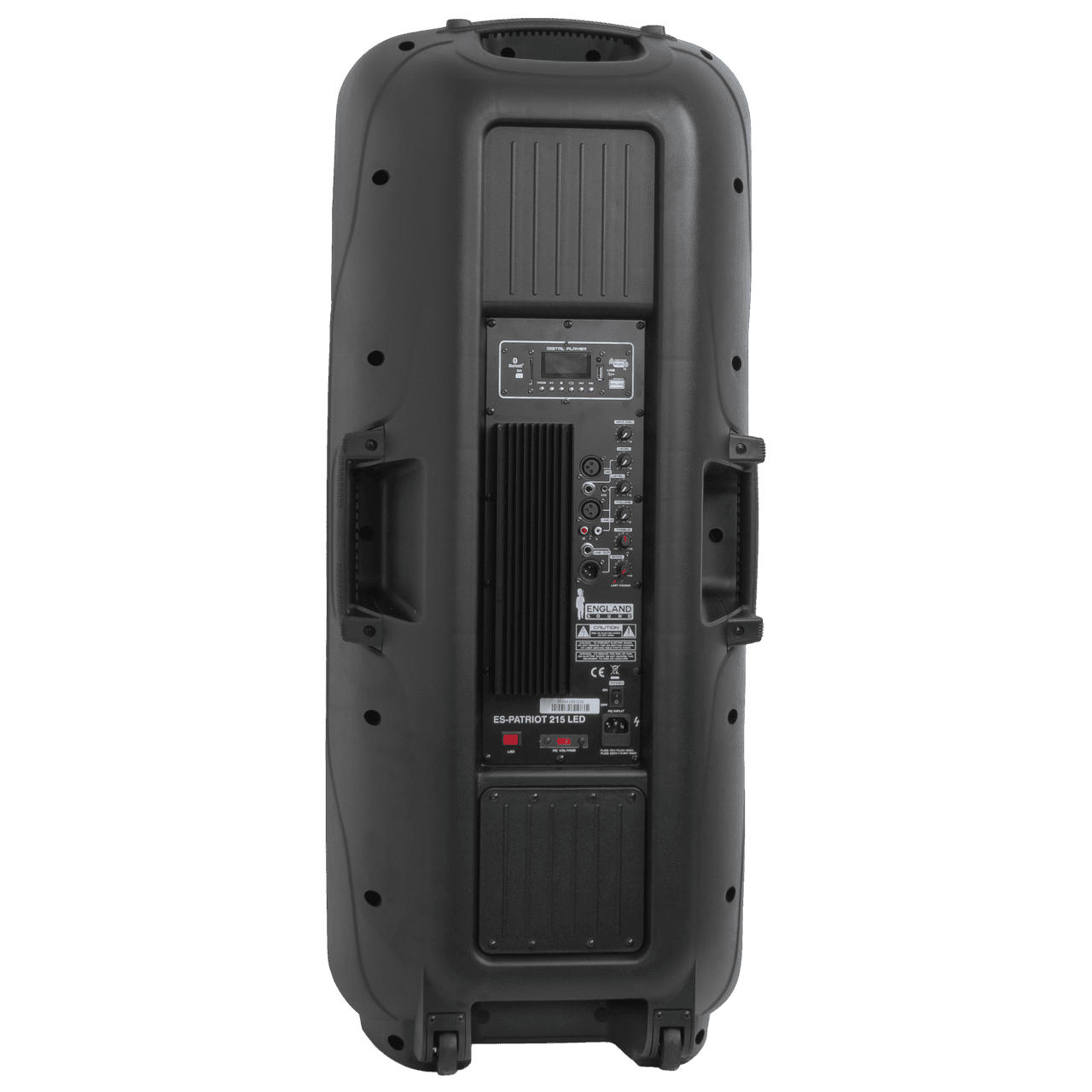 CAJA AMPLIFICADA 2X15 PULG., 800.000W PMOP, 2 MIC 1/4 Y XLR, EQ 5 BANDAS, ENTRADA  XLR, RCA, SALIDA XLRS Y SPEAKON INCLUYE MICROFONO - Miniatura 3