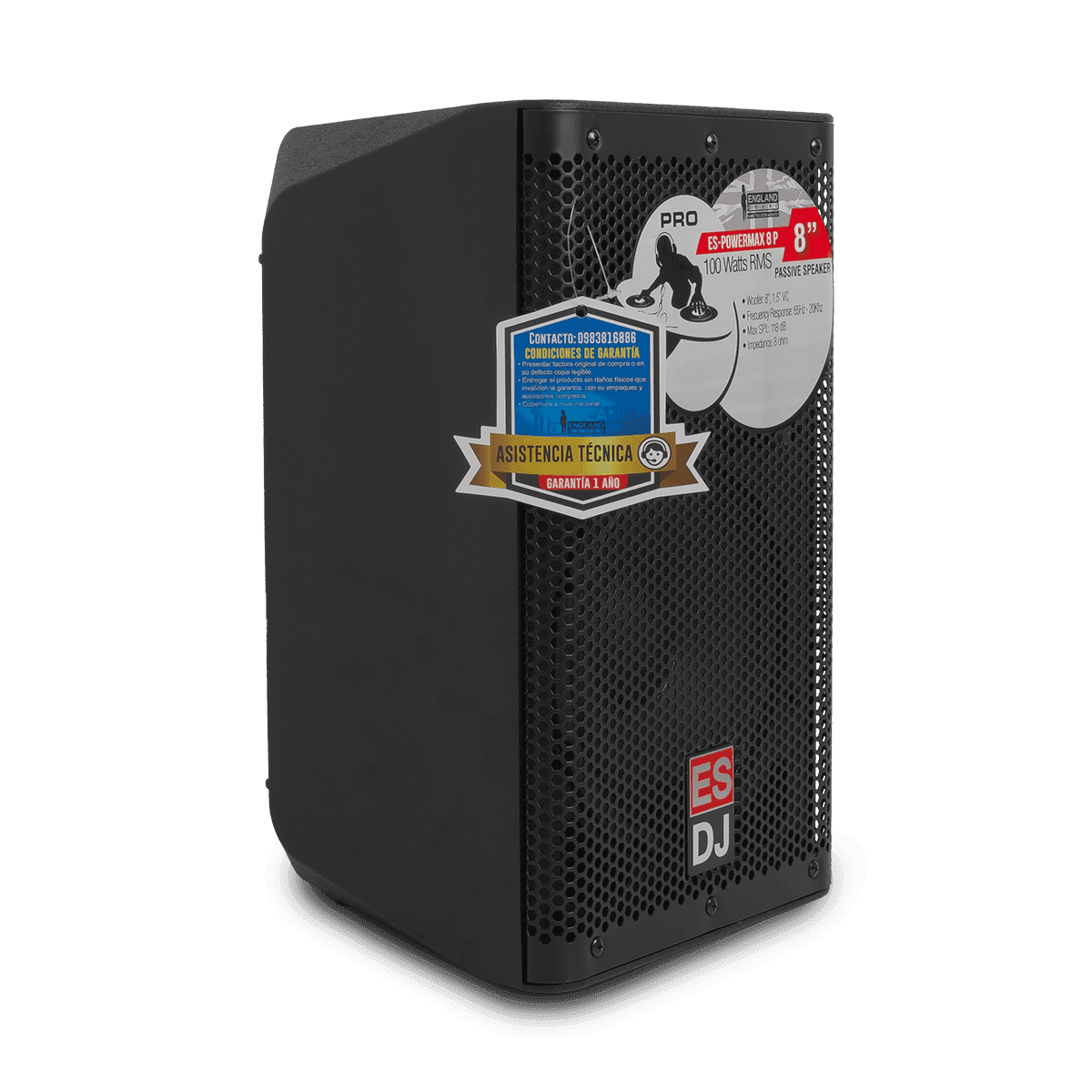 CAJA PASIVA 8 PULG, 1.5´´ VC, 8 OHM, 100 WATTS RMS - Miniatura 4