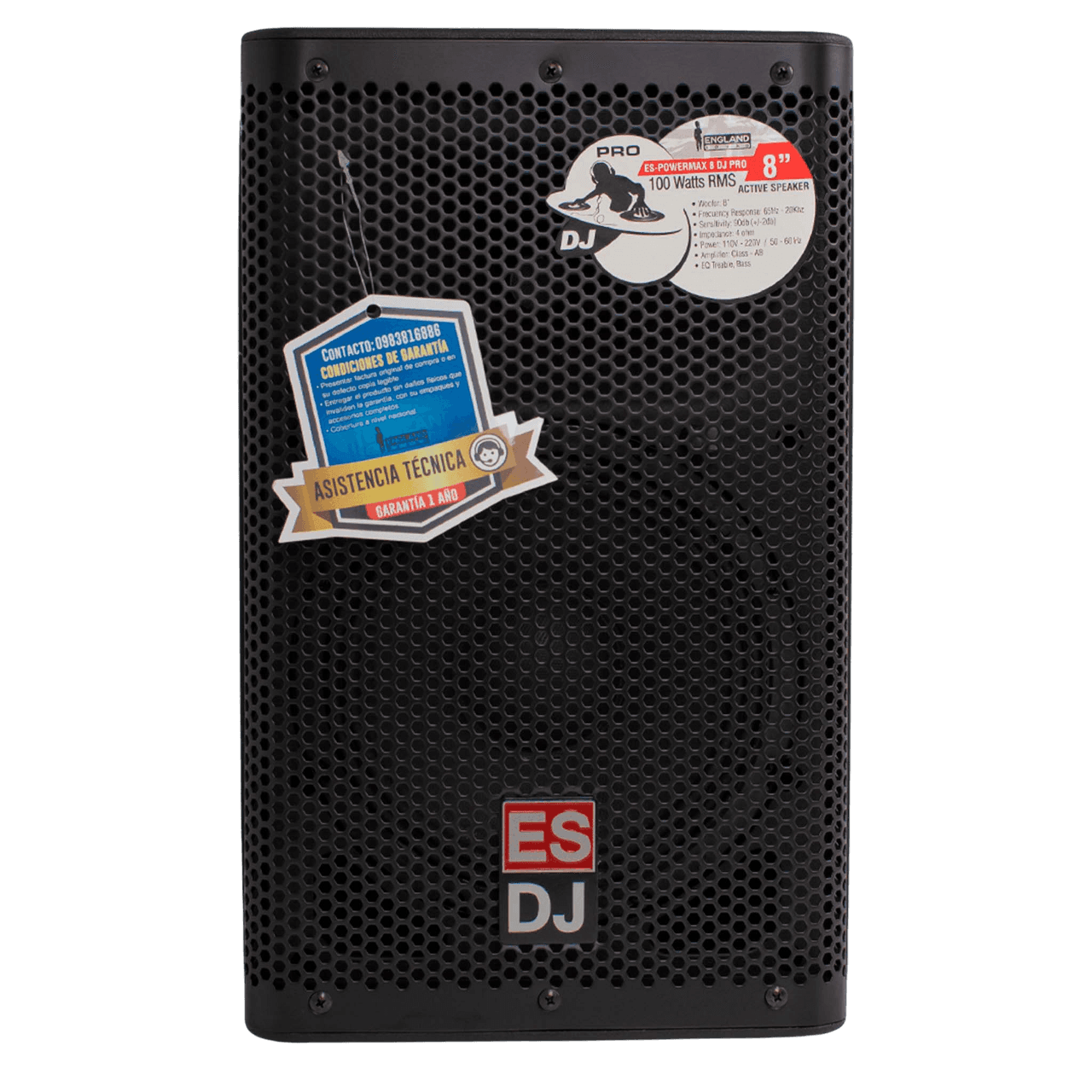 CAJA AMPLIFICADA 8 PULG., 100W RMS, 1 MIC XLR, BASS & TREBLE, ENTRADA DE LINEA 3.5, XLR, RCA, SALIDA XLR, INCLUYE MICROFONO - Miniatura 2