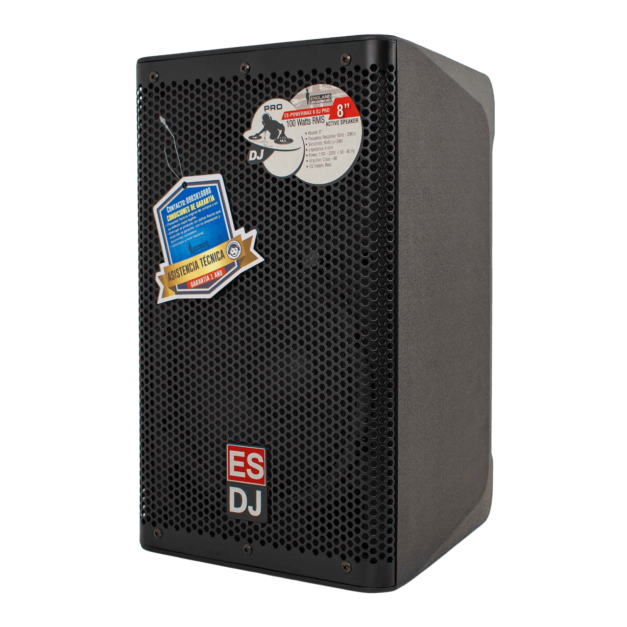 CAJA AMPLIFICADA 8 PULG., 100W RMS, 1 MIC XLR, BASS & TREBLE, ENTRADA DE LINEA 3.5, XLR, RCA, SALIDA XLR, INCLUYE MICROFONO - Miniatura 4