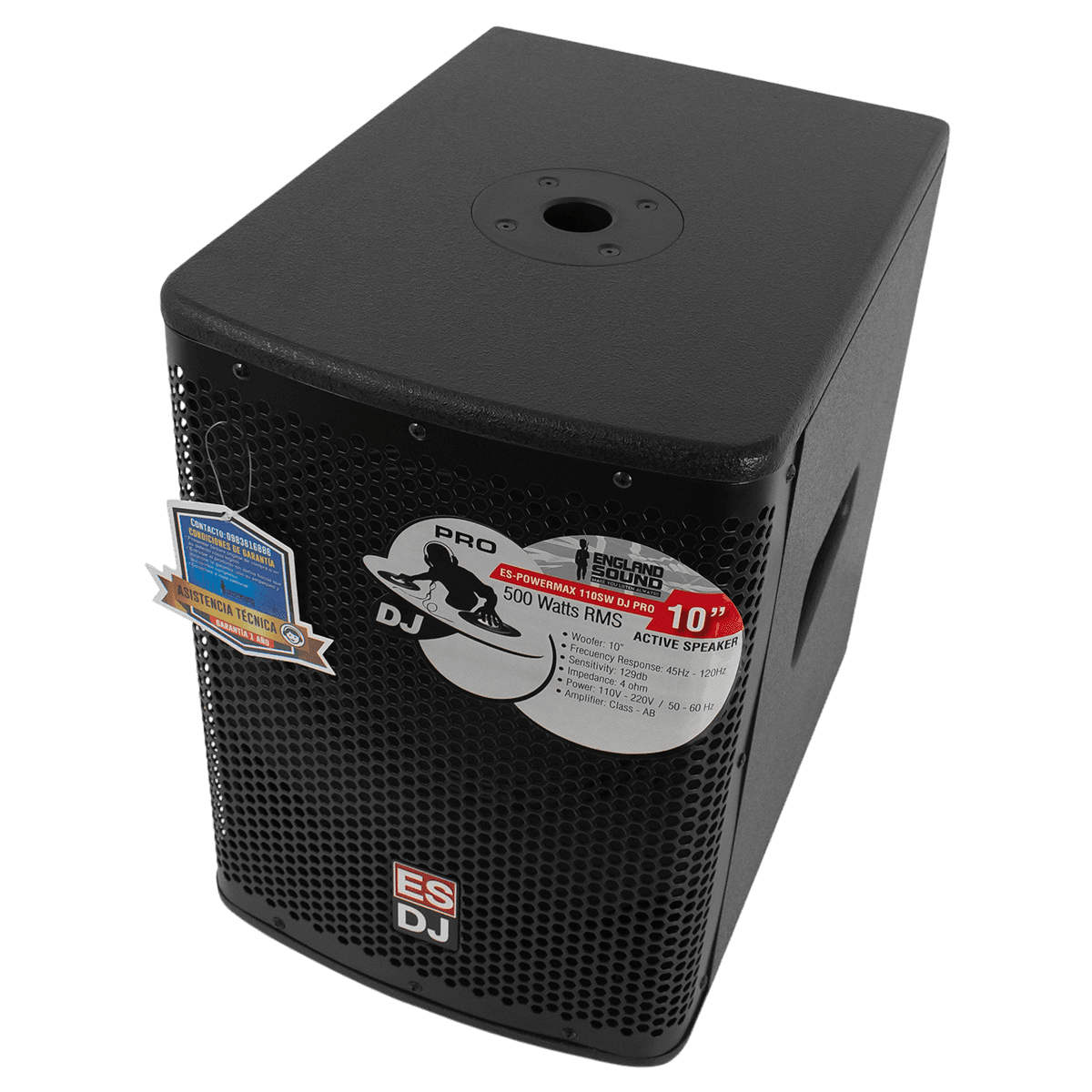 SUB-BAJO AMPLIFICADO 10 PULG., 250W RMS, 126DB SPL - Miniatura 6