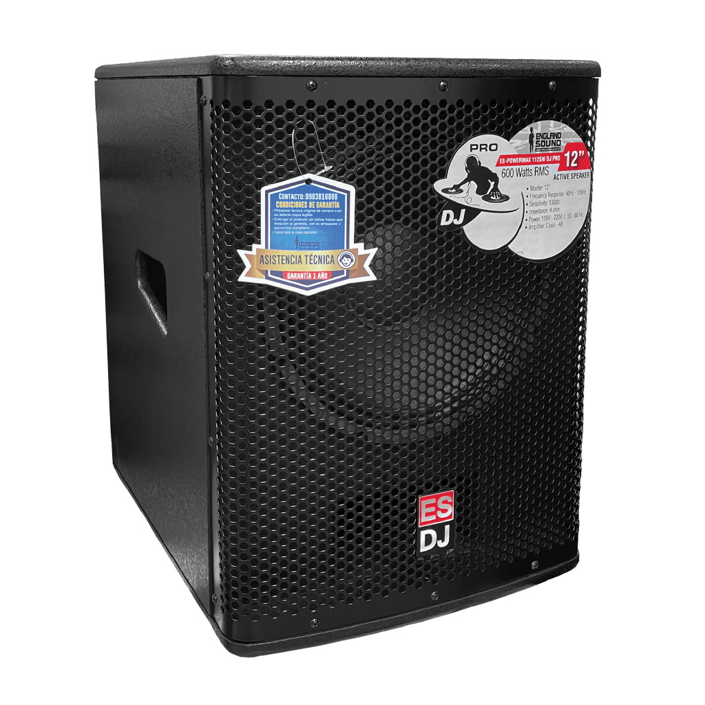 SUB-BAJO AMPLIFICADO 12 PULG., 350W RMS, 126DB SPL
