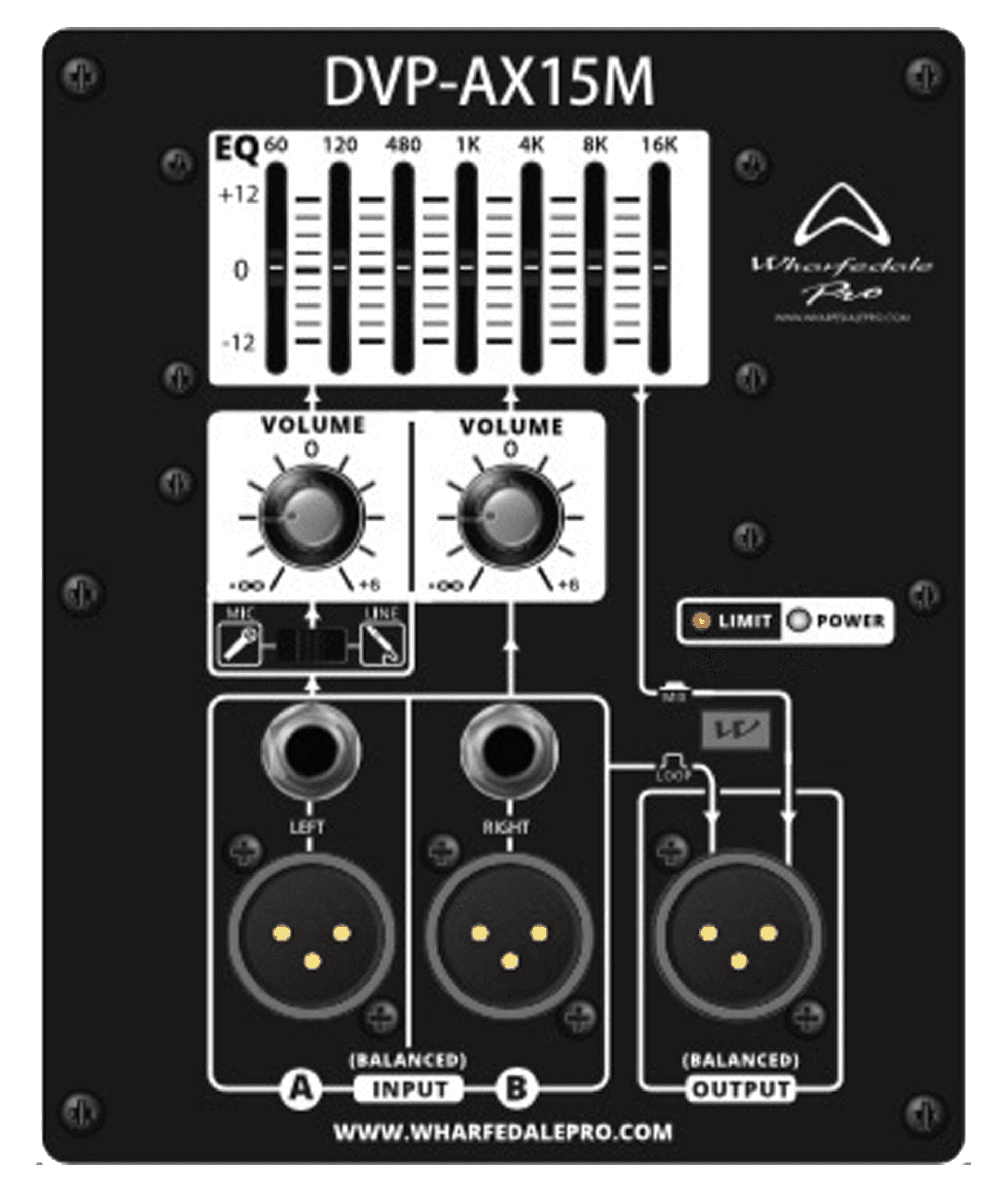 CAJA BI-AMPLIFICADA 15 PULG., 350W RMS LF/50W RMS HF, 130DB SPL - Miniatura 3