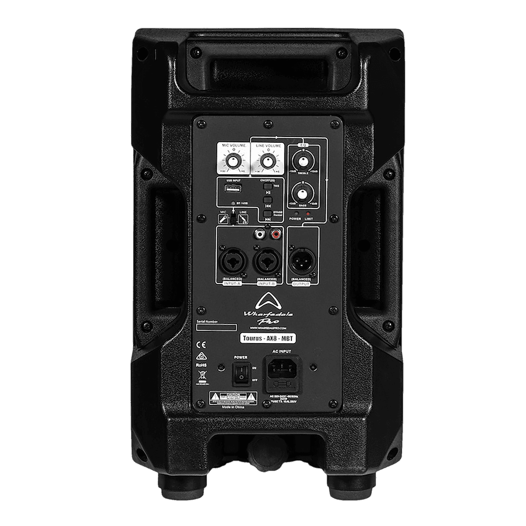 CAJA BI-AMPLIFICADA 8 PULG., 150W CONTINUO LF/100W CONTINUO HF, 124DB SPL, BT, USB - Miniatura 3