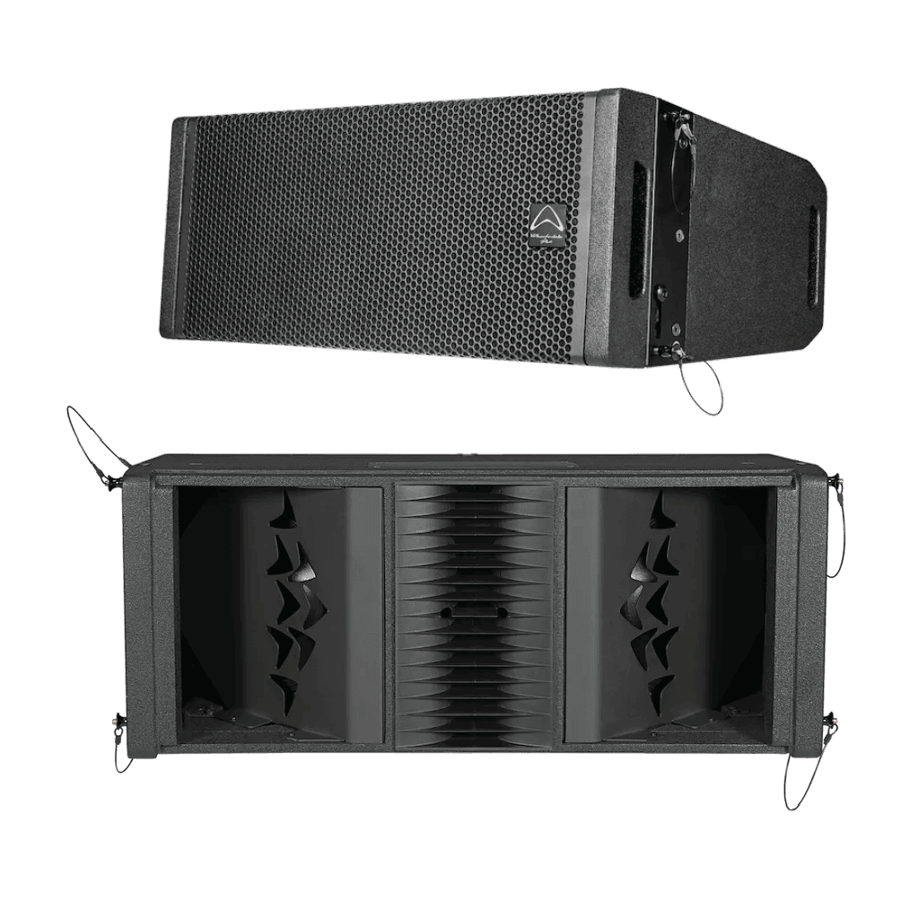 LINE ARRAY BI-AMPLIFICADA 2X10 PULG., DSP, 1400W MAX LF/200W MAX HF, 133 DB