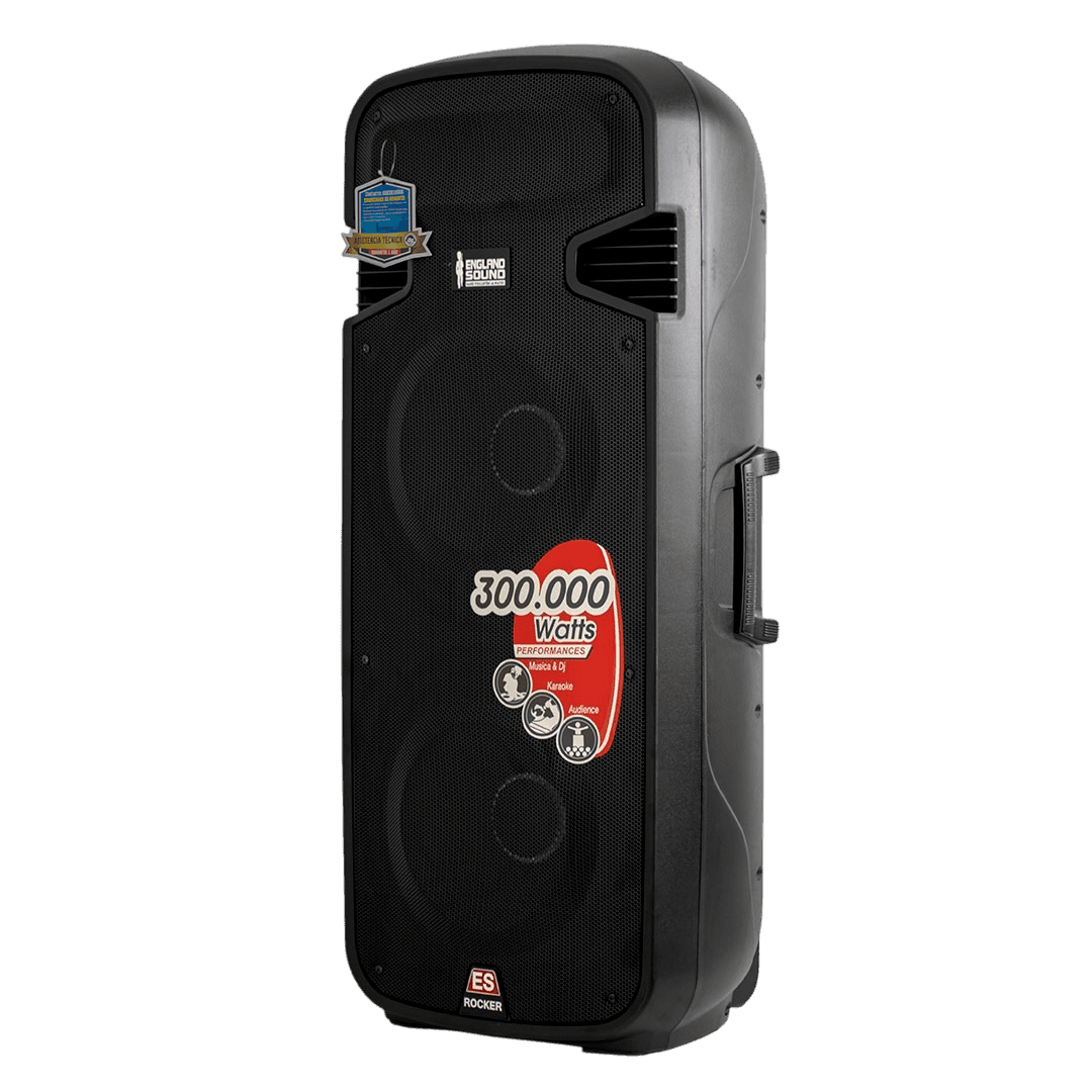 CAJA AMPLIFICADA 2X15 PULG., 450.000W PMOP, BT, USB, SD, INCLUYE UN MICROFONO - Miniatura 6