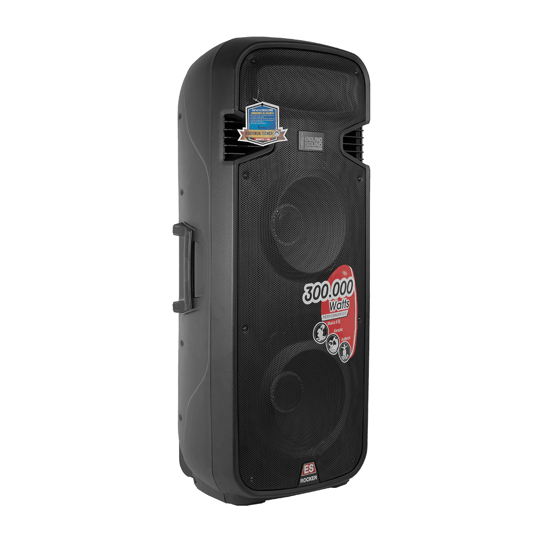 CAJA AMPLIFICADA 2X15 PULG., 450.000W PMOP, BT, USB, SD, INCLUYE 2 MICROFONOS VHF - Miniatura 5