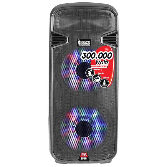 CAJA AMPLIFICADA 2X15 PULG., 400.000W PMOP, 2 MIC 1/4 Y XLR, EQ 5 BANDAS, ENTRADA  XLR, RCA, SALIDA XLRS Y SPEAKON INCLUYE MICROFONO