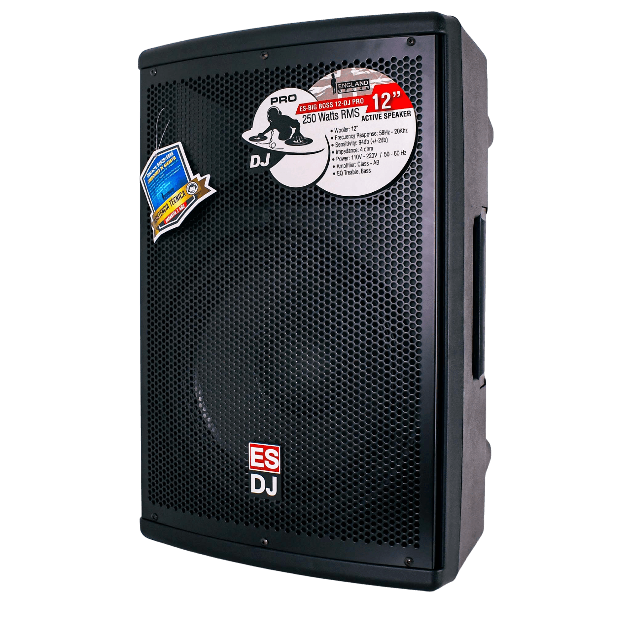 CAJA AMPLIFICADA 12 PULG., 250W RMS, 1 MIC 1/4 Y XLR, BASS & TREBLE, ENTRADA  XLR, RCA, SALIDA XLRS Y SPEAKON INCLUYE MICROFONO - Miniatura 4