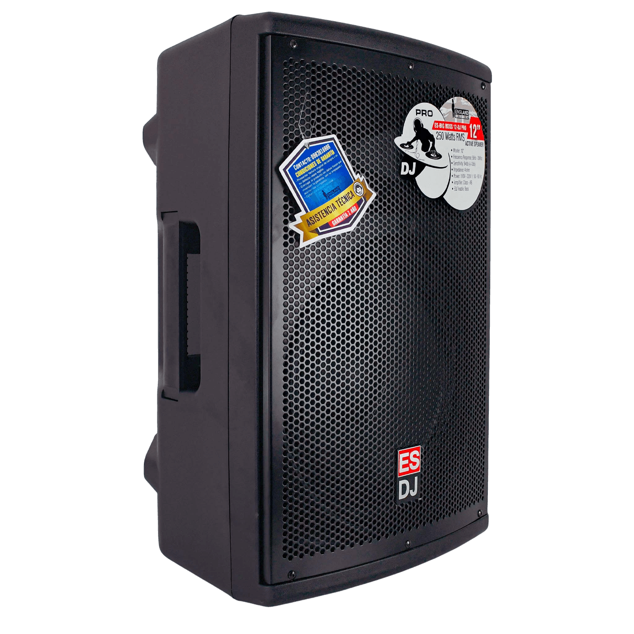 CAJA AMPLIFICADA 12 PULG., 250W RMS, 1 MIC 1/4 Y XLR, BASS & TREBLE, ENTRADA  XLR, RCA, SALIDA XLRS Y SPEAKON INCLUYE MICROFONO - Miniatura 5