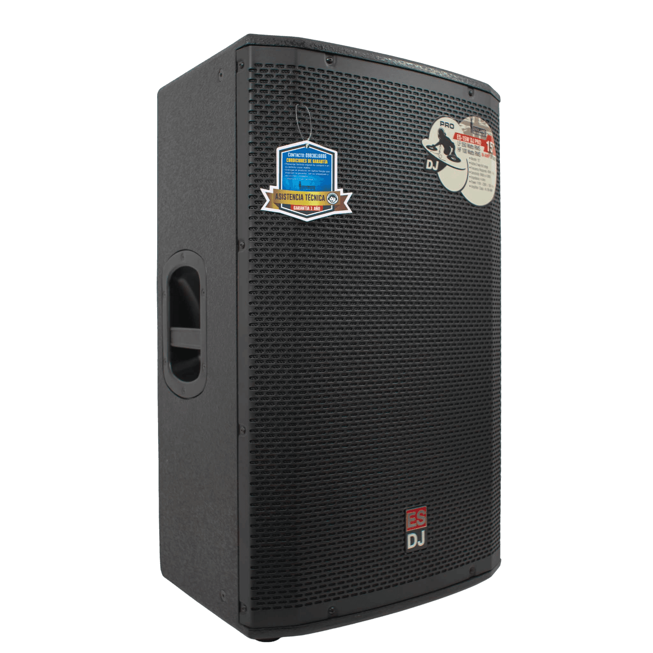 CAJA BI-AMPLIFICADA 15 PULG., 550W RMS LF/100W RMS HF, BT, USB, SD - Miniatura 4